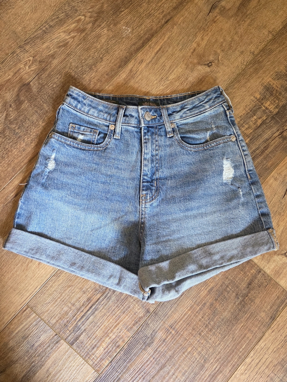 Target Wild Fable Denim Shorts Size 00 Medium Wash